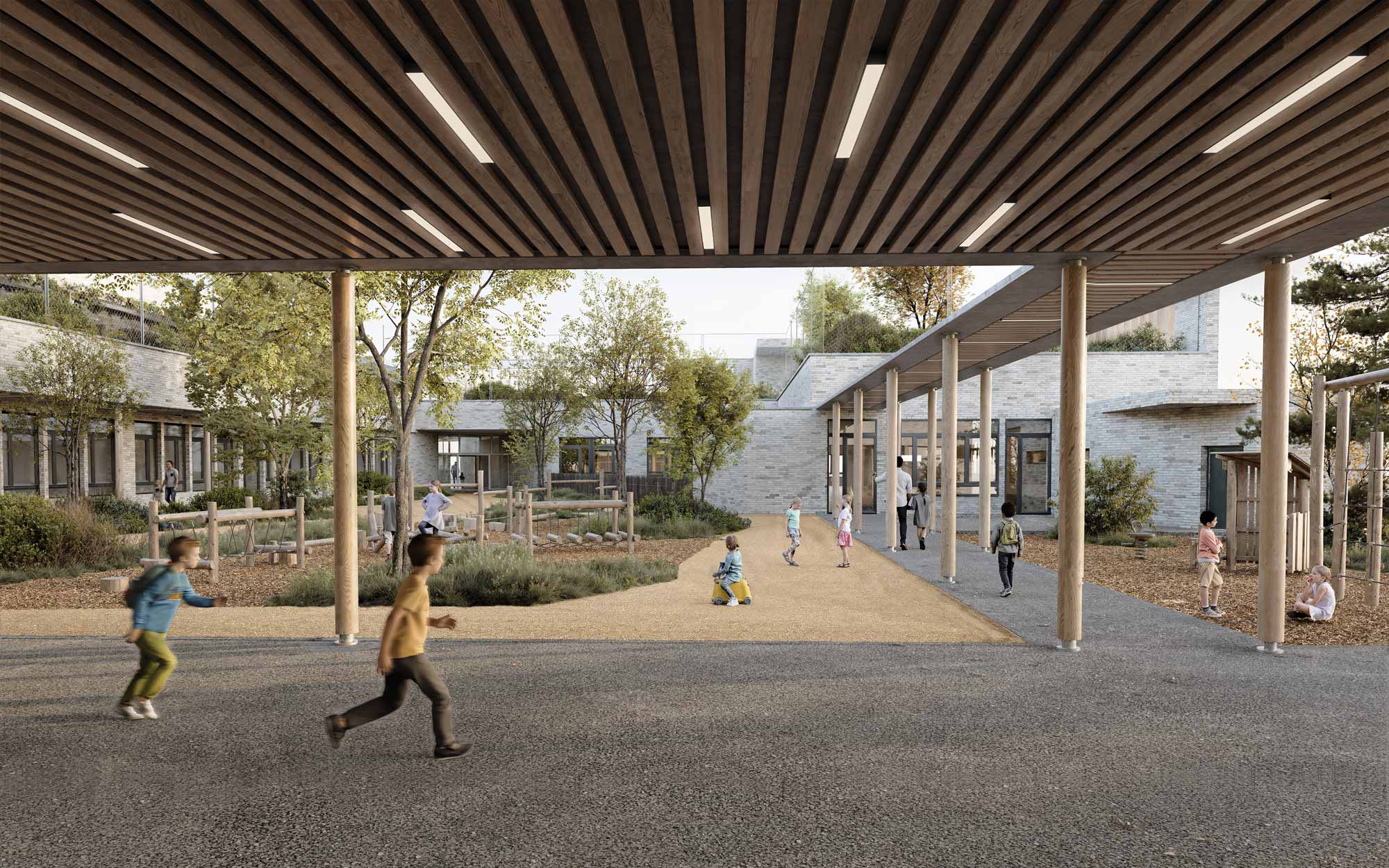 Raf Listowski Atelier d'Architecture création construction concours projet lauréat nouveau groupe scolaire ville de Stains