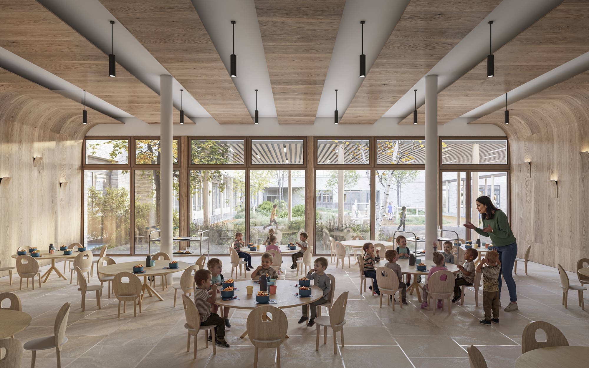 Raf Listowski Atelier d'Architecture création construction concours projet lauréat nouveau groupe scolaire ville de Stains