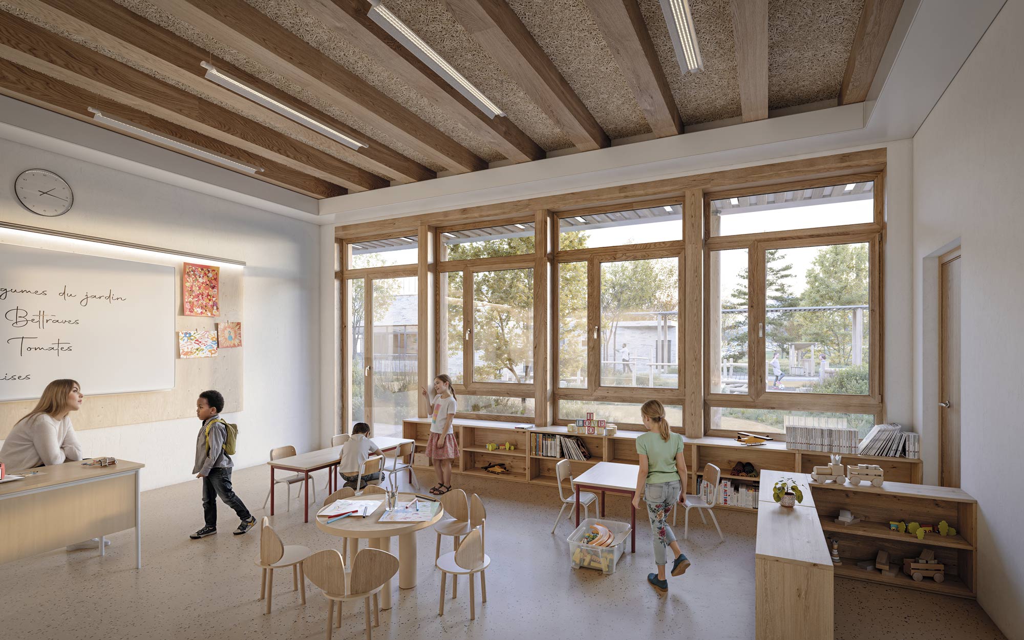 Raf Listowski Atelier d'Architecture création construction concours projet lauréat nouveau groupe scolaire ville de Stains