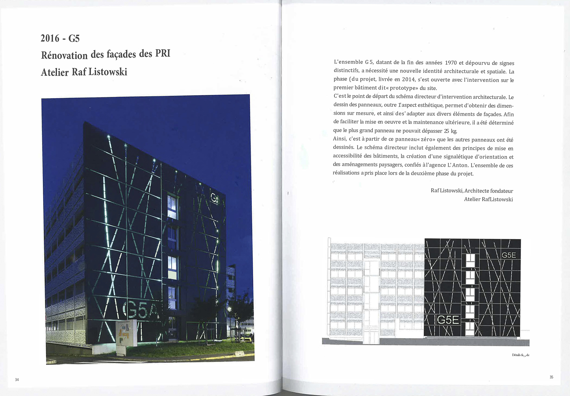Raf Listowski Atelier d'Architecture publication presse