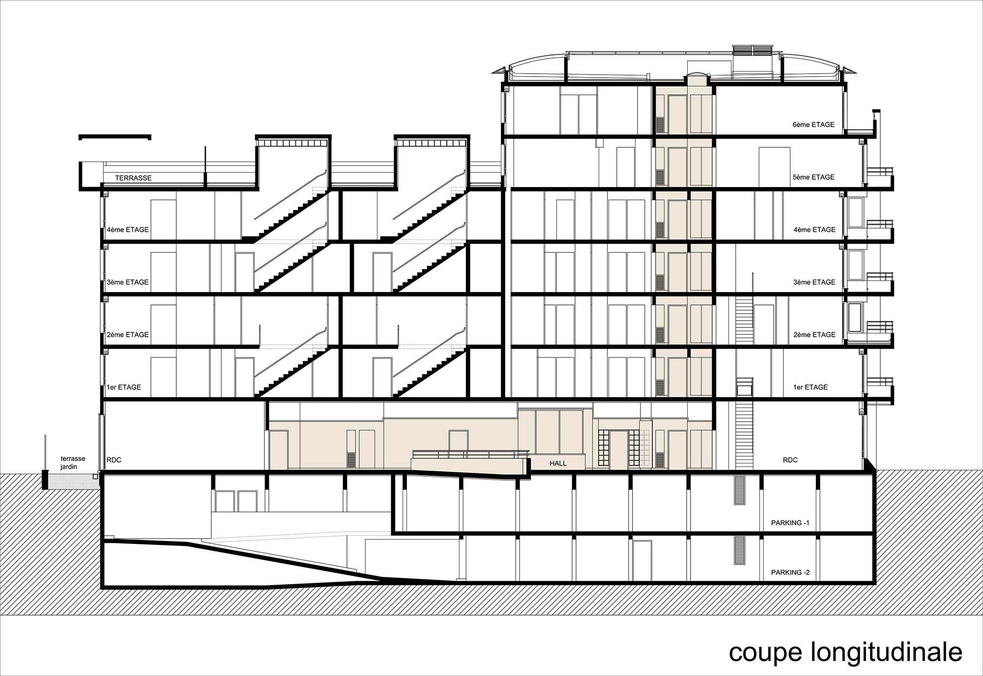 Raf Listowski Atelier d'Architecture Zac Didot Sagi Semea 15 construction immeuble logements accession propriété