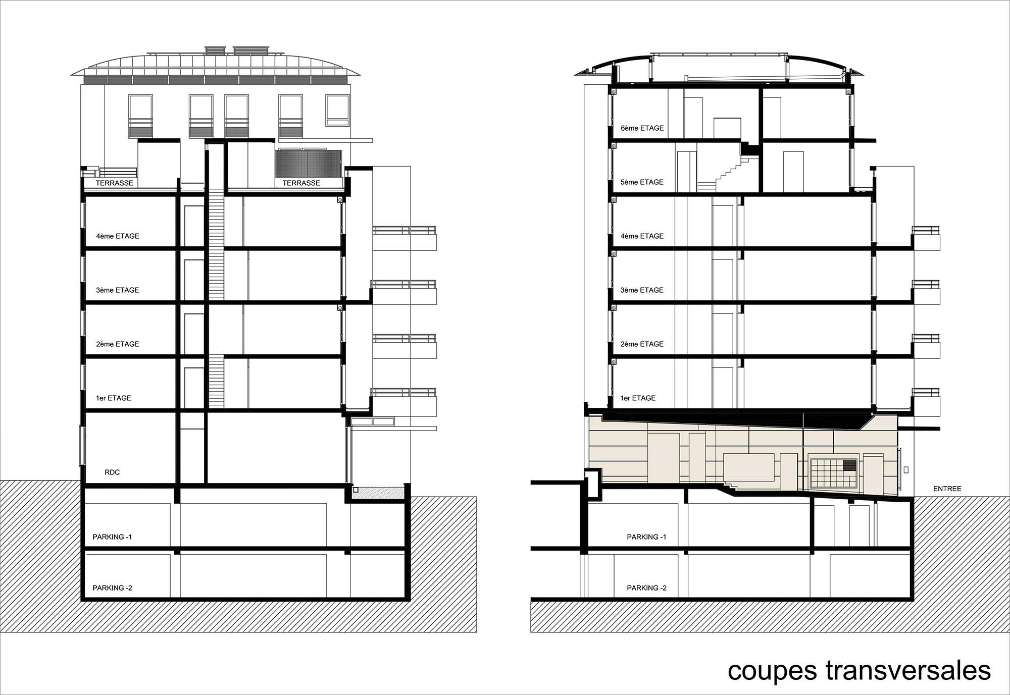 Raf Listowski Atelier d'Architecture Zac Didot Sagi Semea 15 construction immeuble logements accession propriété