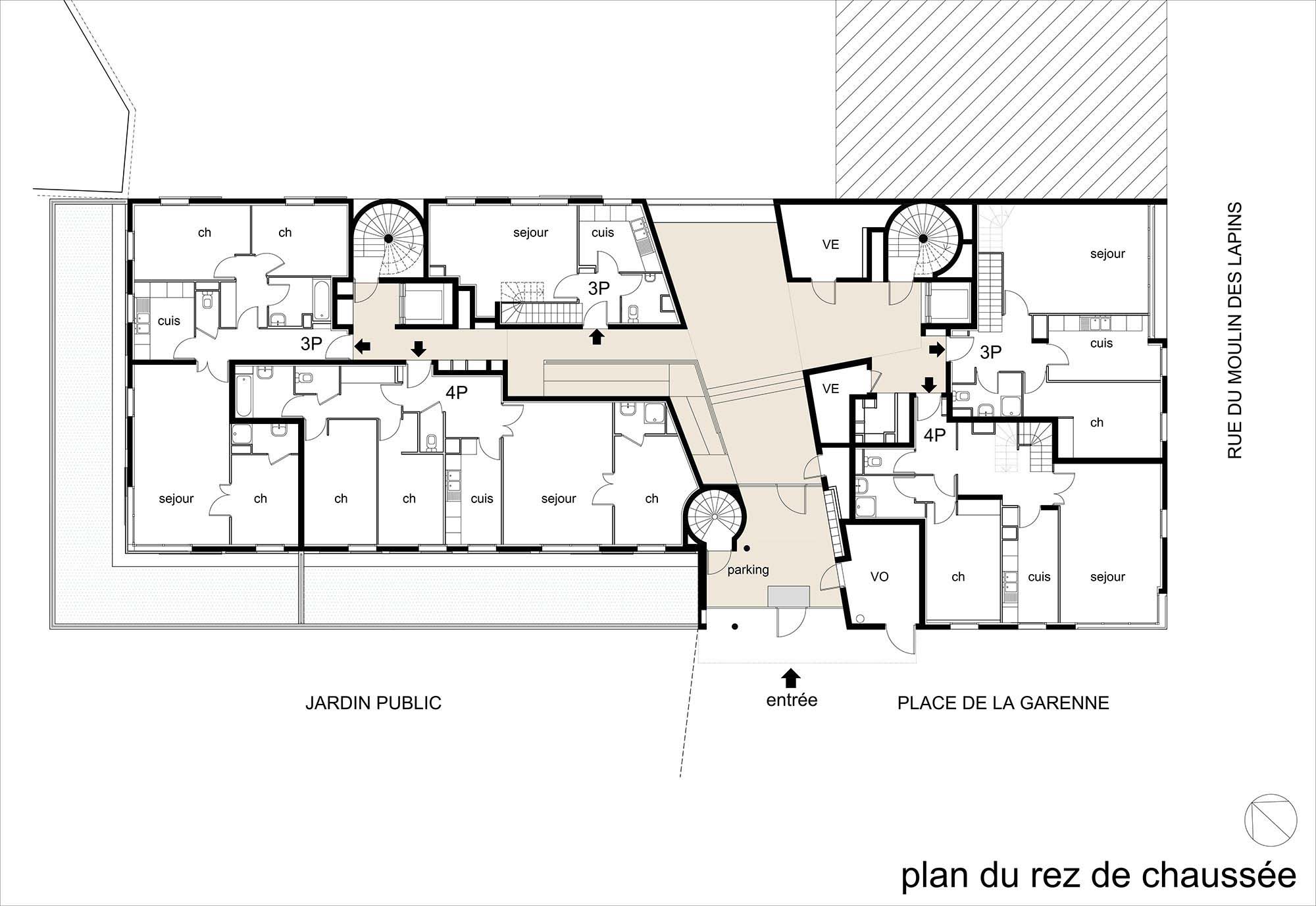 Raf Listowski Atelier d'Architecture Zac Didot Sagi Semea 15 construction immeuble logements accession propriété