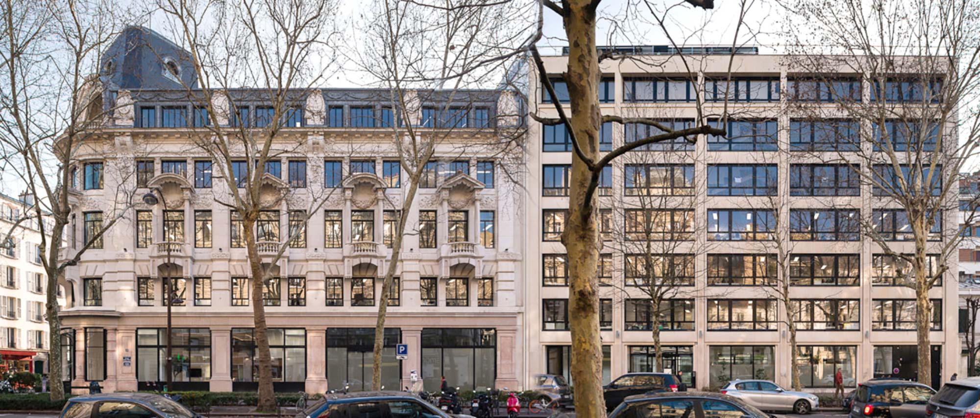 Raf Listowski Atelier d'Architecture création bureaux réhabilitation transformation nouveau siège social Carac Thétis felix potin Neuilly photographie Grégory Copitet